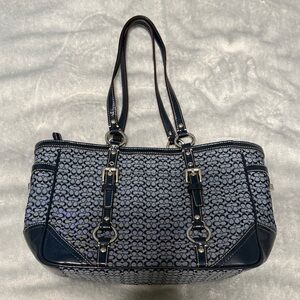 Vintage Coach- Navy Blue Bag